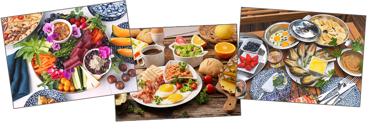 Assortiment de plats pour un brunch