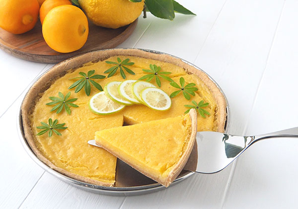 Portion de tarte au citron