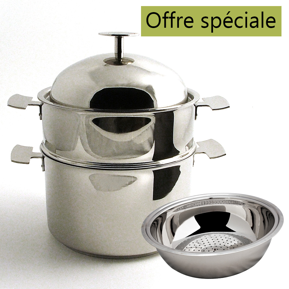 Ensemble Cuisson Douce Multicuiseur avec couvercle cloche