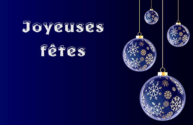 Joyeuses fêtes